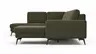 Wohnlandschaft Enna - Ecke links, 2,5-Sitzer, Longchair rechts, Stoff,  Olive