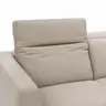 Ecksofa Rafaela 2.0 - 2,5-Sitzer mit Longchair rechts inkl. Sitzvorzug, Kopteilverstellung motorisch und Relaxfunktion motorisch im Longchair, Leder, Champagner