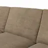 Ecksofa Stormy - Longchairs links mit 2,5-Sitzer, Stoff, Rauchbraun