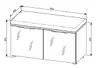 Garderobe - inkl. Sitzkissen, Riva Eiche Nachbildung, Kaschmir