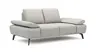 Sofa Theodor – 2-Sitzer inkl. Armlehne/Sitztiefe verstellbar, Stoff, Beige