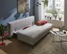 Schlafsofa Salema - 3-Sitzer mit Schlaffunktion (Liegefläche ca. 150x200cm), Stoff, Hellgrau