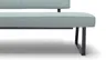 Eckbank Carmelo - Breite ca. 169x215 cm, Velour, Hellblau