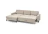 Ecksofa CALM MOVE 2.0 - Longchair links mit 2,5-Sitzer, Schlaffunktion, Feincord, Sand