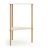 Beistelltisch Dagny - BHT ca. 40x55x40 cm, Dreieckig, Metall, Beige