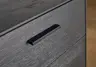 Lowboard Estana - Eiche massiv, Anthrazit 
