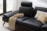Sofa Collina - 3-Sitzer, Leder, Schwarz