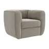 Sessel Stormy - drehbar, Stoff, Graubeige