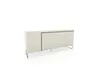 Sideboard Venzone - BHT ca. 216x95x52 cm, Lack, Hellgrau