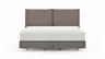 Boxspringbett Alpin - Liegefläche ca. 180x200 cm, Stoff, Anthrazit