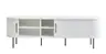 TV-Lowboard - B ca. 180 cm, Eiche Furnier, Weiß