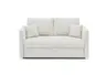 Sofa JORDEN - 2-Sitzer inkl. Schlaffunktion, verstellbaren Armlehnen, Stoff, Beige