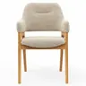 Armlehnstuhl Flore 1 - Stoff, Beige