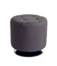 Hocker - drehbar, Stoff, Anthrazit