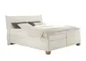  Boxspringbett HADAI- Liegefläche ca. 180x200 cm, Stoff, Creme