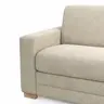 Sofa Lakeville 1 - 2-Sitzer inkl. Schlaffunktion, Gestell Schwarz, Stoff, Beige