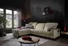 Ecksofa - CALM FLEX 2.0, Longchair links mit 3-Sitzer, Kopfteil verstellbar, Stoff, Natur