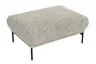 Hocker Joana - LB. ca. 100x73 cm, Stoff, Beige