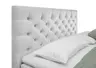 Boxspringbett SANDRIN E- Liegefläche ca. 200x200 cm, Stoff, Hellgrau, inkl. Stauraum