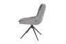 Stuhl MANDY - drehbar, Stoff, Graubeige