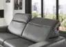 Sofa - 3-Sitzer, Kopfteil verstellbar, Stoff, Graphit