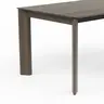 Esstisch Saratoga - ausziehbar, LB ca. 180x95 cm, Buche massiv, silbergrau geölt