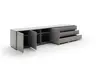 Lowboard Casello - BHT ca.270x56x47 cm, Lack Matt, Kristallgrau