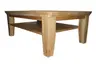 Couchtisch -  LBH ca. 120x80x46 cm, Wildeiche teilmassiv