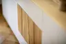 Sideboard Mileto - BHT ca. 234x70x46 cm, Farbglas Lichtgrau, Naturdesign