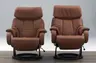 Sessel - Relaxfunktion, Leder, Braun