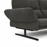 Ecksofa Alexander -  3-Sitzer mit Longchair rechts inkl. Kopfstütze/Armlehne verstellbar, Stoff, Braungrün