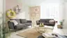 Sofa CARLLOTA - 3-Sitzer, Stoff, Anthrazit