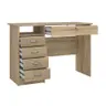Schreibtisch - LB ca. 110x49 cm, Eiche Struktur Nachbildung