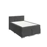 Boxspringbett- Liegefläche ca. 140x200 cm, Stoff, Anthrazit