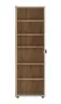 Garderobenschrank - B ca. 62 cm, Kaschmir, Cremona Eiche Nachbildung, Spiegel