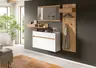 Garderobe - Weiß, Artisan Eiche Nachbildung