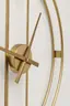 Wanduhr- D ca. 60 cm, Rund, Stahl, Pulverbeschichtet, Goldfarben