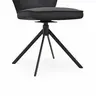 Stuhl Westmore - drehbar, Stoff, Anthrazit