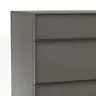 Kommode Loretto - BHT ca. 60x115x53 cm, Lack matt, Anthrazit