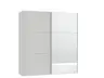 Schwebetürenschrank JOIN IT- B ca. 202 cm., Hellgrau, Matt, Spiegel