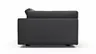Sofa Aprino 3 - 3,5-Sitzer XL, Dickleder, schwarz, Armlehne Kissen