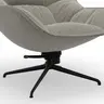 Sessel Unn - Stoff, Grau