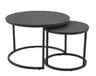Couchtisch - 2er Set, Anthrazit, Schwarz