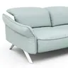 Ecksofa Bormio - 2,5-Sitzer, Ecke rechts, inklusive Kopfteilverstellung, Leder, Jade