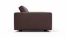  Sofa Aprino 2 - 3,5-Sitzer L, Dickleder, Dunkelbraun, Armlehne Block schmal