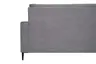 Ecksofa - 3-Sitzer mit Longchair rechts, Stoff, Grau