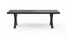 Esstisch Clifton - LB ca. 260x100 cm, Zerreiche massiv, Smoke
