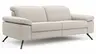 Sofa Rafaela 2.0 - 2,5-Sitzer inkl. Kopfteil verstellbar, Stoff, Champagner