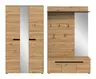 Garderobe - Basalt grau, Artisan Eiche Nachbildung