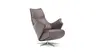 Relaxsessel Girona - Relaxfunktion (motorisch), Leder, Dunkelgrau